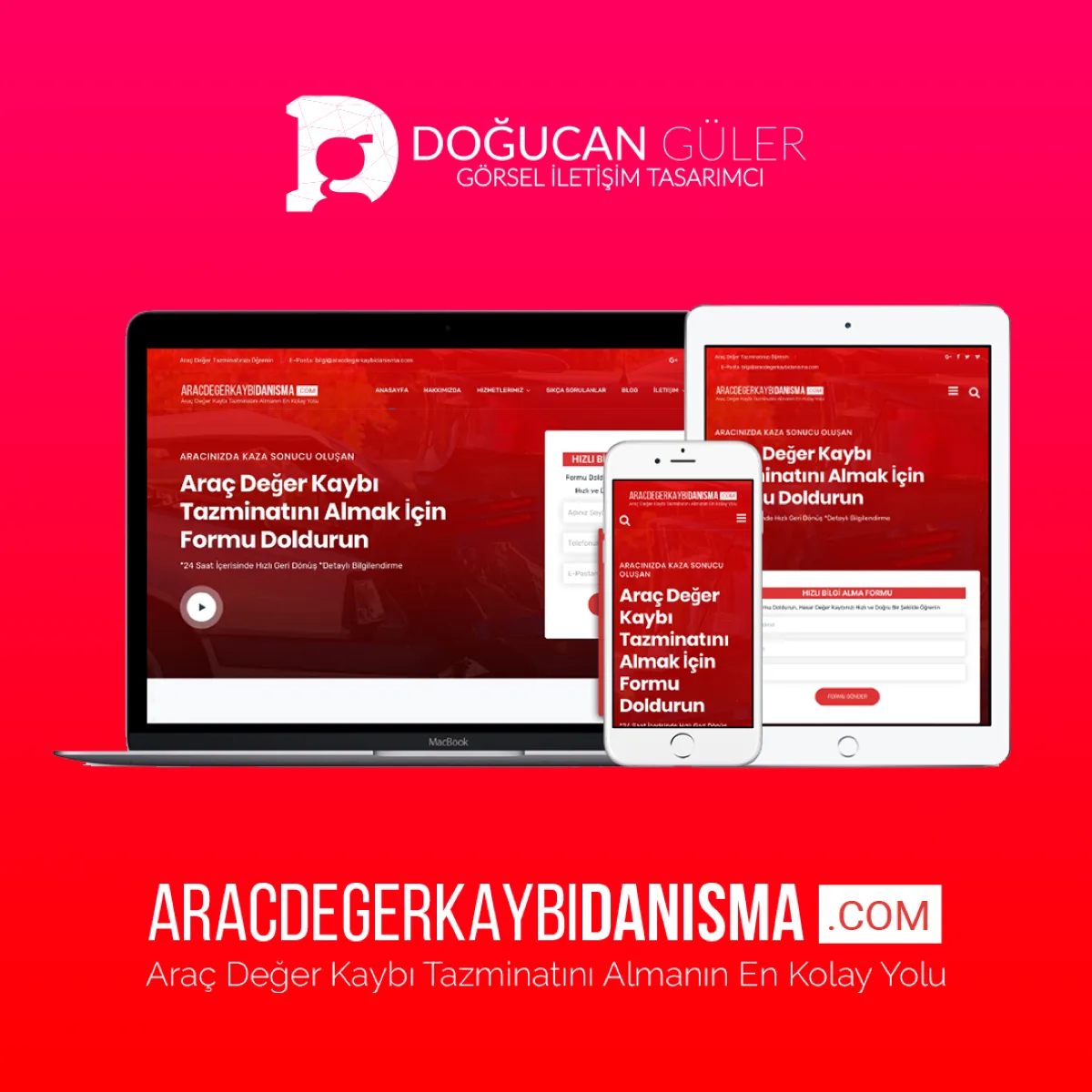 Araç Değer Kaybı Danışma web sitesi tasarımı