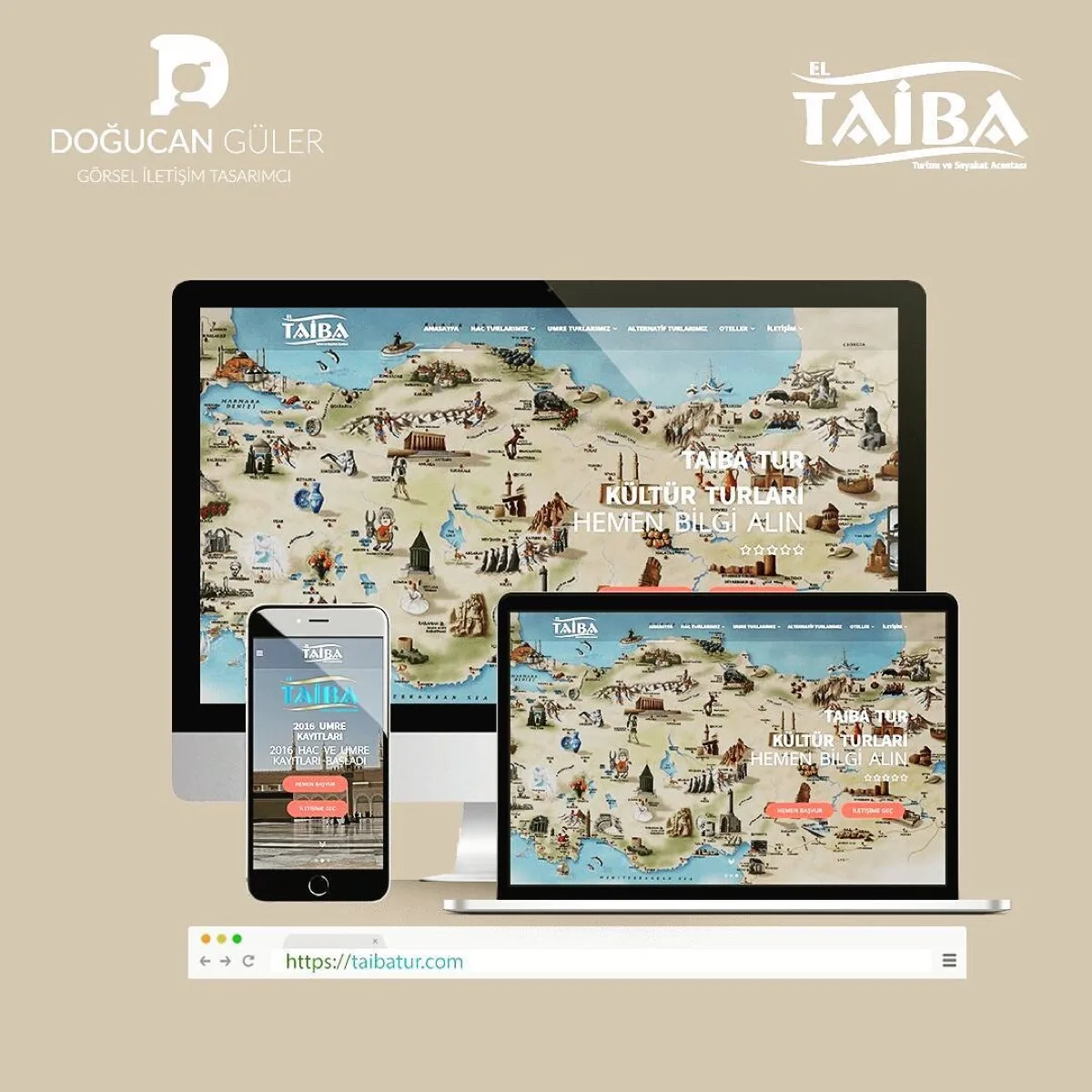 El Taiba Turizm kurumsal web sitesi tasarımı